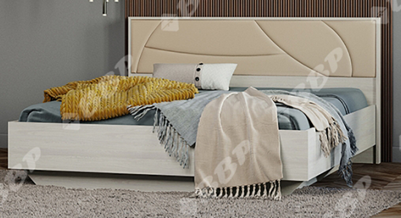 мебель Благовещенск Амурская картинка Мирти кровать 1,4 иск кожа + основание под матрац ДСП от магазина "Ваша мебель"