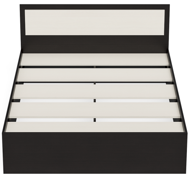 мебель Благовещенск Амурская картинка Фиеста кровать 1,2 + проложки ЛДСП белый от магазина "Ваша мебель"