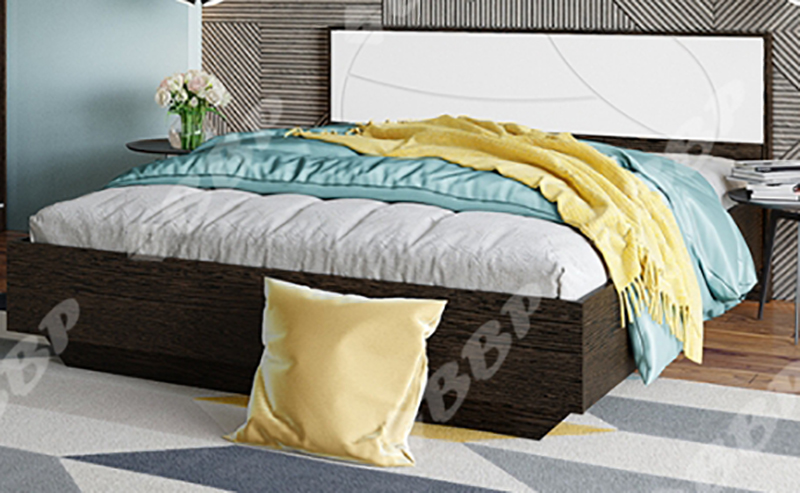 мебель Благовещенск Амурская картинка Мирти кровать 1,2 иск кожа + основание под матрац ДСП от магазина "Ваша мебель"