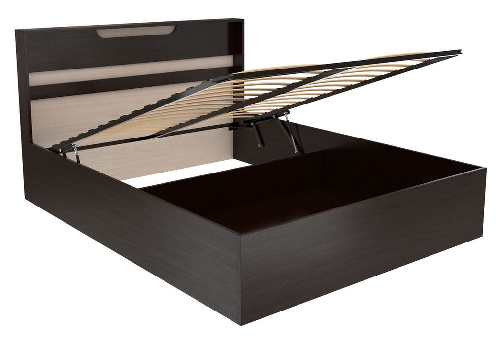 мебель Благовещенск Амурская картинка Кровать "Юнона" Комби 1,6 с подъемным механизмом от магазина "Ваша мебель"
