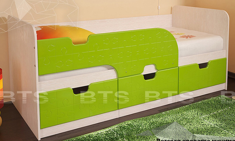 мебель Благовещенск Амурская картинка Кровать детская Минима с ящ. от магазина "Ваша мебель"